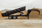 Norstar DDG - 14,000lb GVWR Tandem Axle Gooseneck Deckover Dump Trailer 3