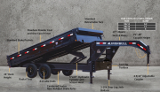 Norstar DDG - 14,000lb GVWR Tandem Axle Gooseneck Deckover Dump Trailer 2