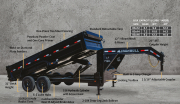 Norstar DTG14 - 14,000lb GVWR Gooseneck Dump Trailer 2